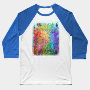 Rainbow Jellyfish Baseball T-Shirt